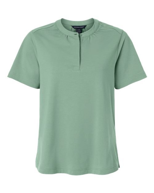 Devon & Jones Women's Seaton Pebble Textured Polo - DG102W - Image 2
