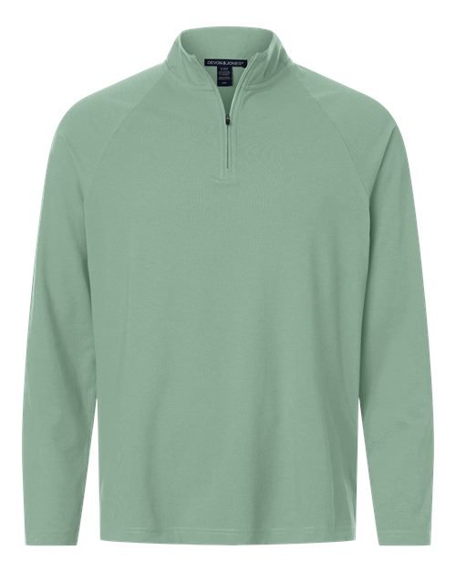 Devon & Jones Men's Seaton Pebble Textured Quarter-Zip Pullover - DG402 - Image 2