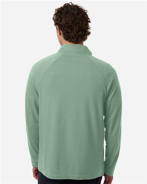 Devon & Jones Men's Seaton Pebble Textured Quarter-Zip Pullover - DG402 - Image 7