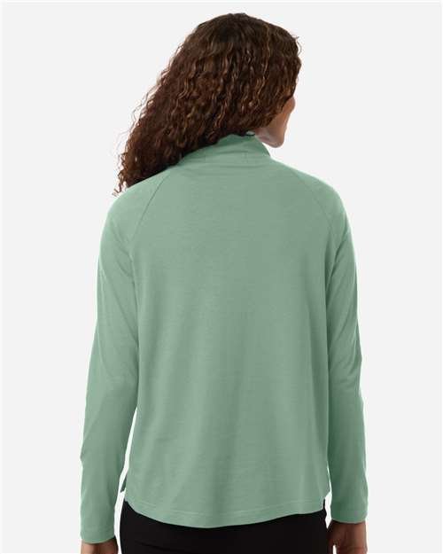 Devon & Jones - Women's Seaton Pebble Textured Quarter-Zip Pullover - DG402W - Image 7