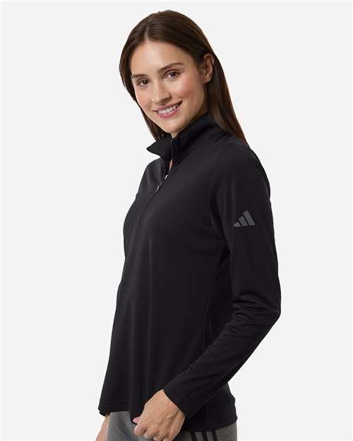 Adidas Women's Lightweight Quarter-Zip Pullover - A400 - Image 8