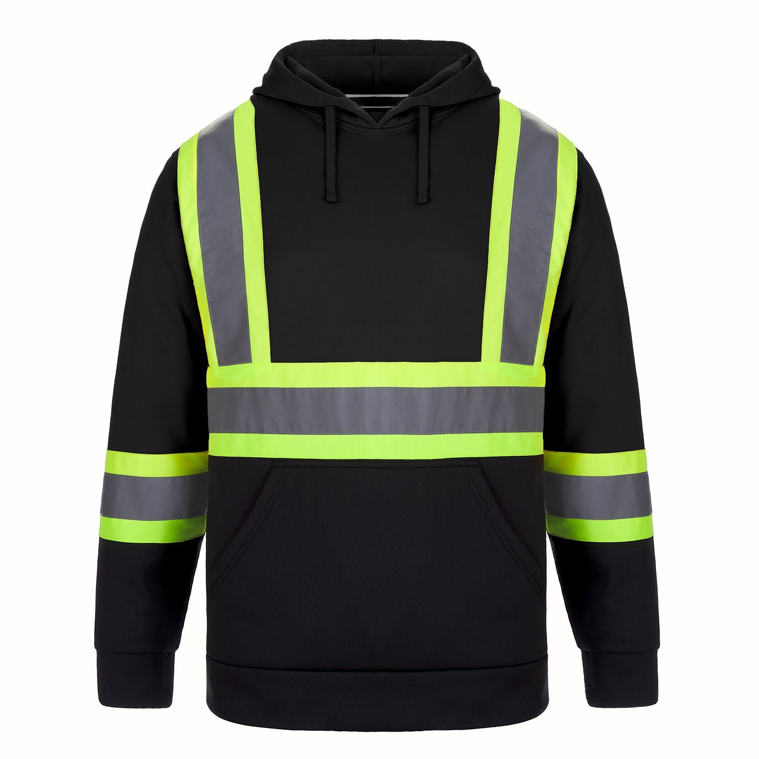 L01375 - Long Haul - Adult Hi-Vis Pullover Hooded Sweatshirt