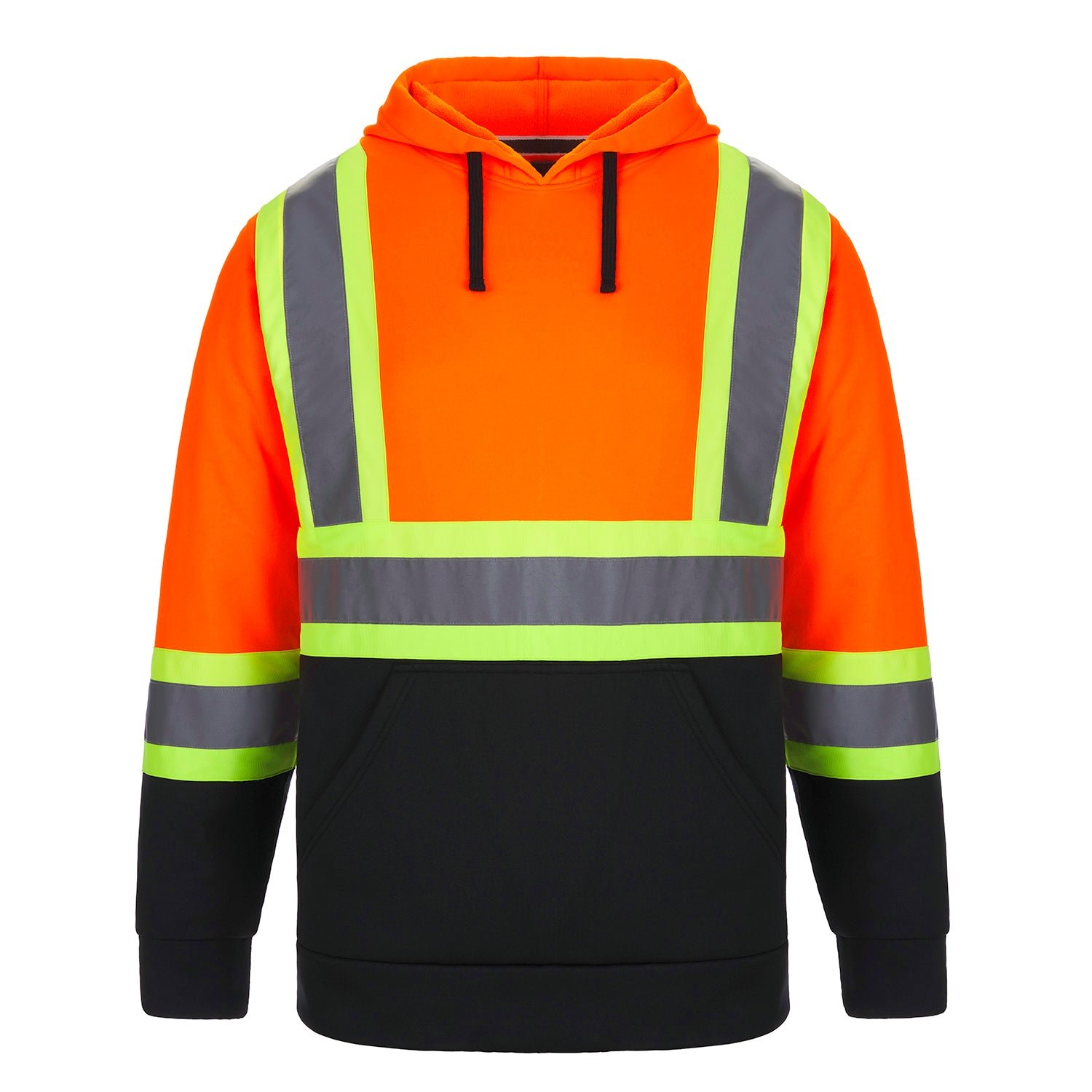 L01375 - Long Haul - Adult Hi-Vis Pullover Hooded Sweatshirt - Image 7