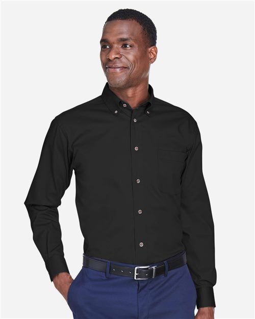 Harriton - Men's Easy Blend™ Twill Shirt - M500 - Image 3