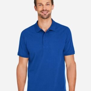 Harriton Men's Valiant Cotton Snag Protect Polo - M205