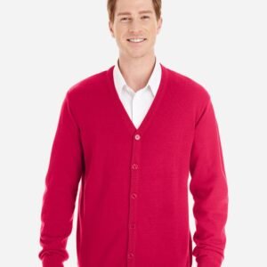 Harriton - Men's Pilbloc™ V-Neck Button Cardigan Sweater - M425