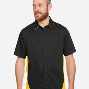 Harriton Men's Flash IL Colorblock Shirt - M586