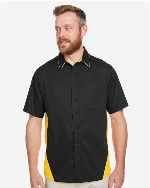 Harriton - Men's Flash IL Colorblock Shirt - M586 - Image 3