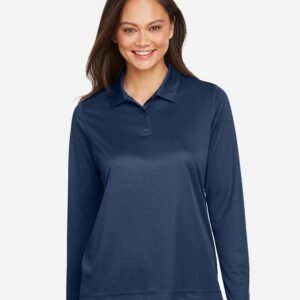 Team 365 Women's Zone Performance Long Sleeve Polo - TT51LW