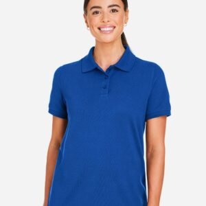 Harriton Women's Valiant Cotton Snag Protect Polo - M205W