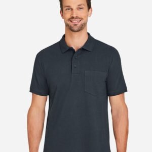 Harriton Men's Valiant Cotton Snag Protect Pocket Polo - M205P