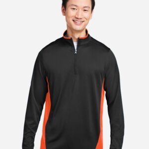 Harriton - Men's Flash Snag Protection Plus IL Colorblock Quarter-Zip Pullover - M786