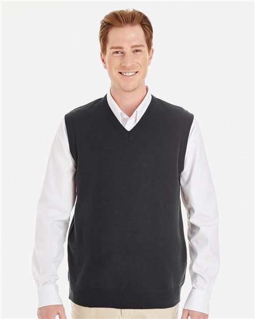 Harriton - Men's Pilblocâ„¢ V-Neck Sweater Vest - M415 - Image 3