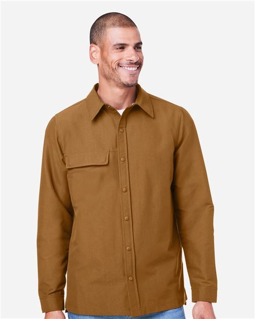 Harriton Unisex Flex Twill Overshirt Jacket - M72 - Image 3