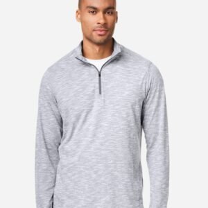 North End - Men's Eclipse Jacquard Quarter-Zip Pullover - NE415