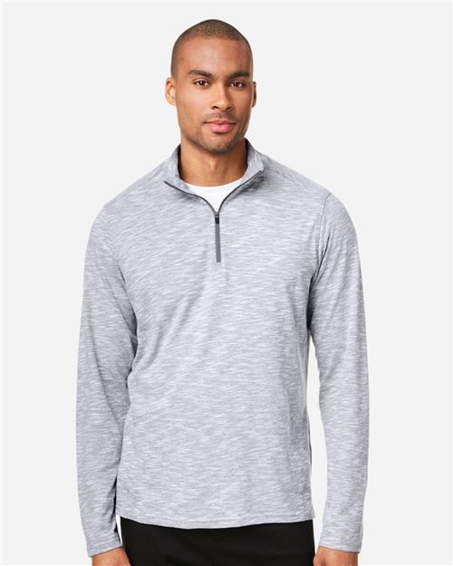 North End - Men's Eclipse Jacquard Quarter-Zip Pullover - NE415 - Image 3