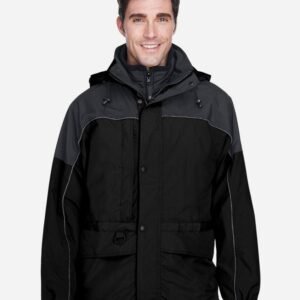 North End - Men's 3-in-1 Two-Tone Parka - 88006