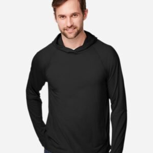 North End - Unisex JAQ Stretch Performance Hooded Long Sleeve T-Shirt - NE105