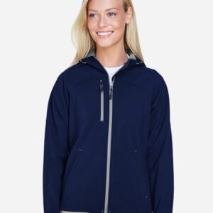 North End - Women's Prospect Two-Layer Fleece Bonded Soft Shell Hooded Jacket - 78166