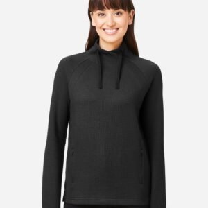 North End - Women's Rhythm Waffle Cross-Neck Pullover - NE200W