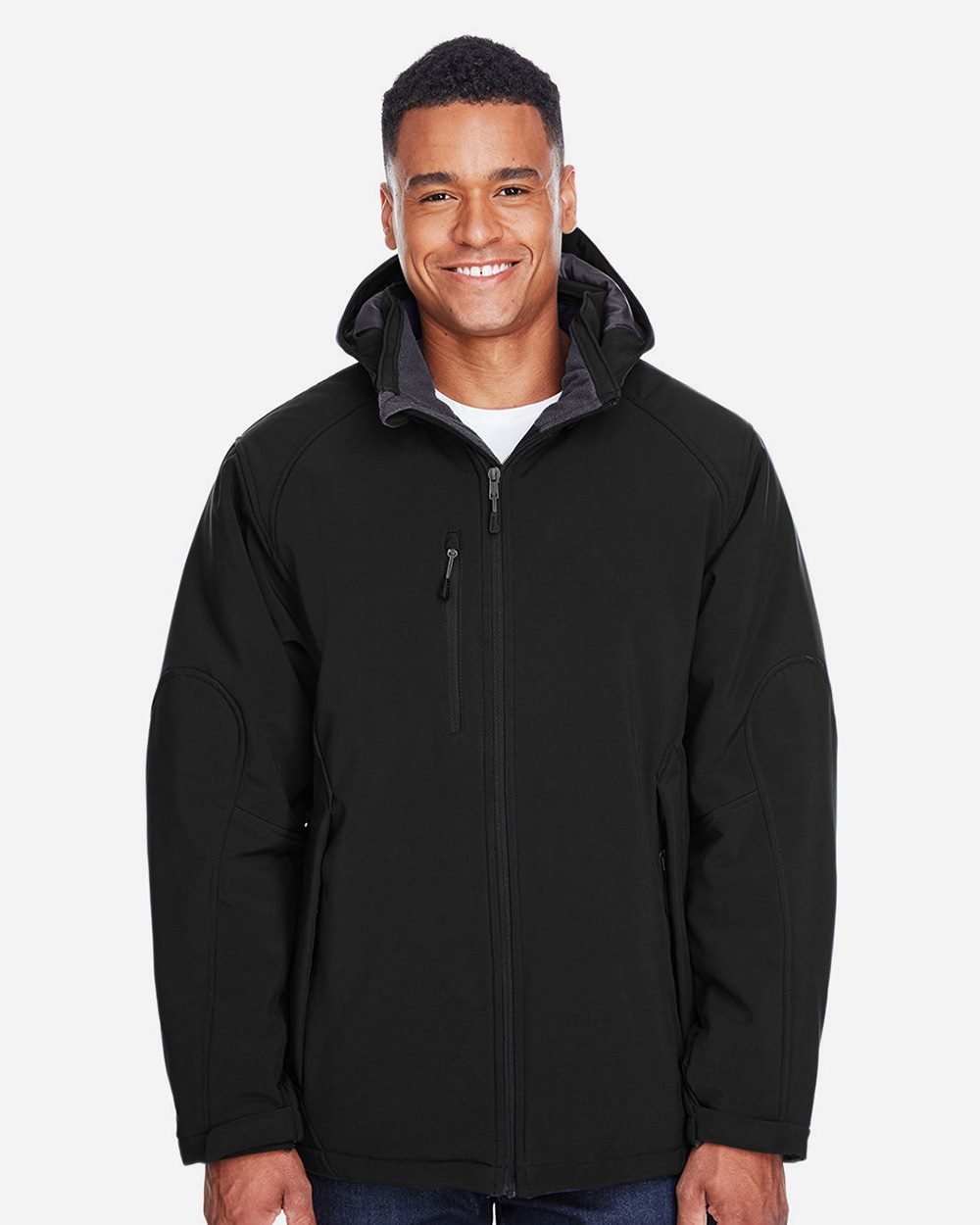 North End - Men's Glacier Insulated Three-Layer Softshell with Detachable Hood - 88159
