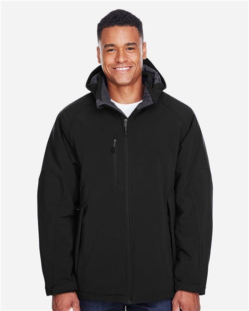 North End - Men's Glacier Insulated Three-Layer Softshell with Detachable Hood - 88159 - Image 3