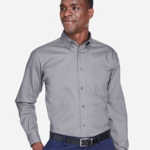 Harriton Men's Tall Easy Blend™ Twill Dress Shirt - M500T