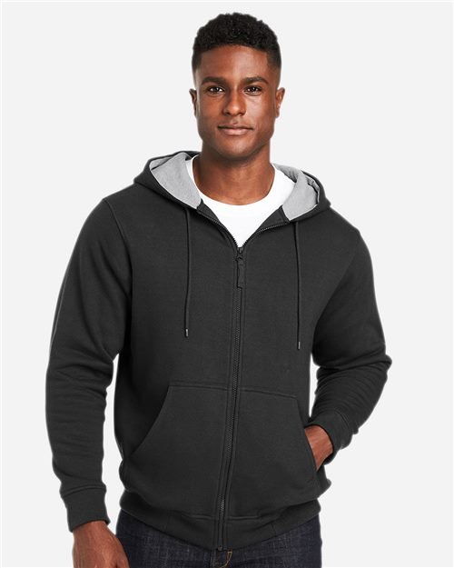 Harriton - Unisex ClimaBlocâ„¢ Lined Heavyweight Hooded Sweatshirt - M711 - Image 3