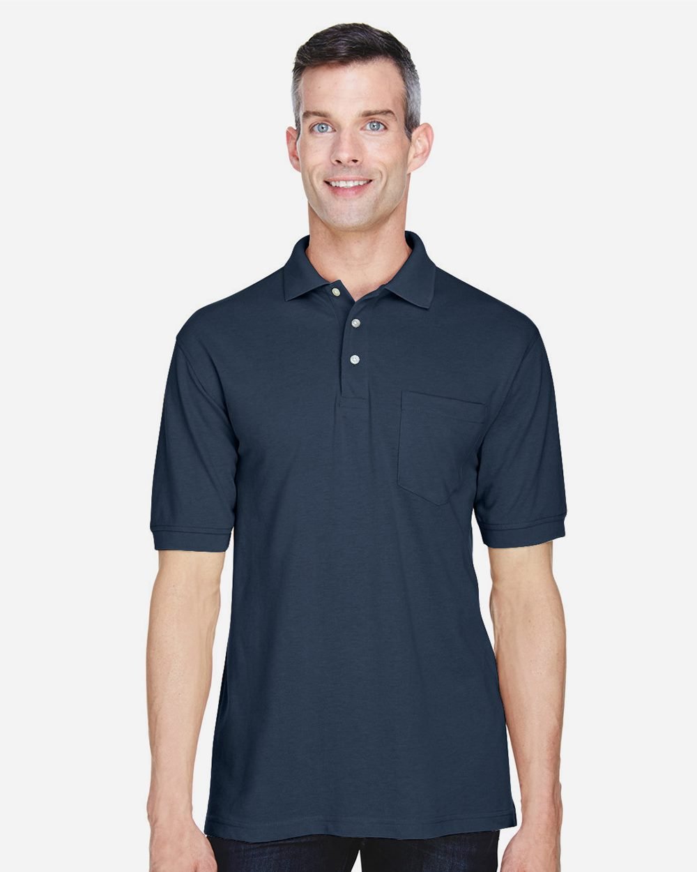 Harriton Men's Easy Blend™ Polo with Pocket - M265P