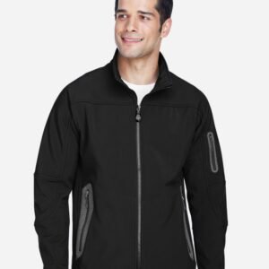 North End - Men's Three Layer Fleece Bonded Shell Technical Jacket - 88138