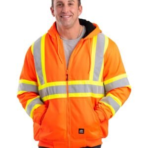 Berne Apparel Safety Striped Therman Lined Sweatshirt - HVF024