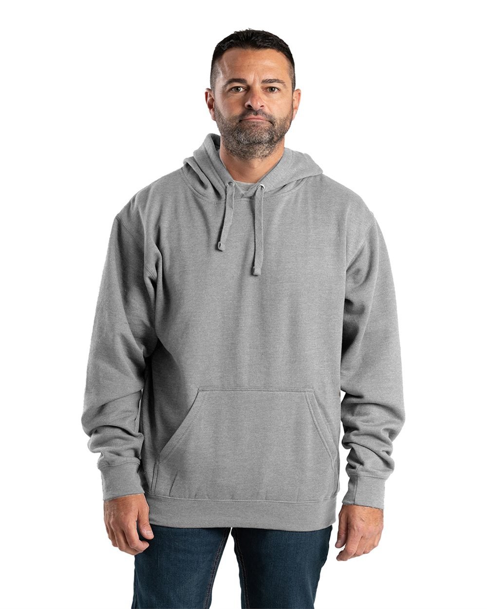 Berne Apparel - Signature Sleeve Hooded Sweatshirt - SP402GY