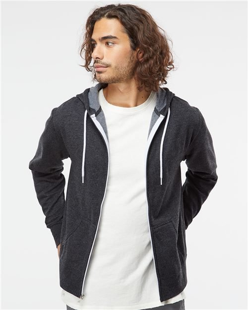Independent Trading Co. - Unisex Lightweight Full-Zip Hooded Sweatshirt - AFX90UNZ - Image 3