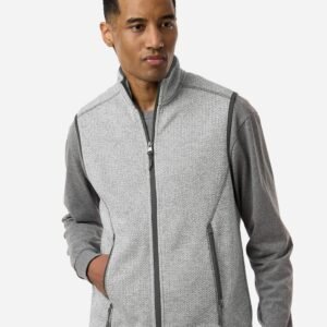 North End - Men's Jasper Jacquard Fleece Vest - NE731