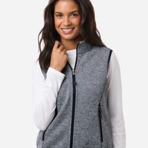 North End - Women's Jasper Jacquard Fleece Vest - NE731W