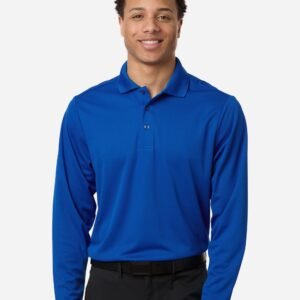 CORE365 Men's Nova Performance Long Sleeve Pique Polo - CE108L