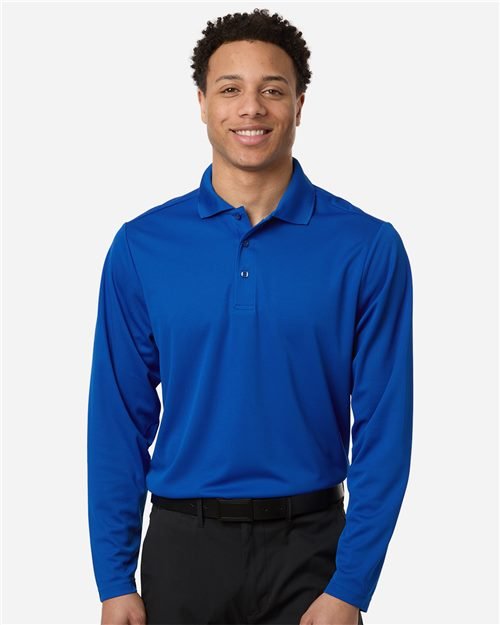CORE365 - Men's Nova Performance Long Sleeve Pique Polo - CE108L - Image 3