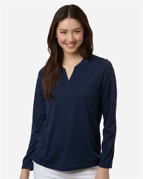 CORE365 - Women's Nova Performance Long Sleeve Pique Polo - CE108LW - Image 3