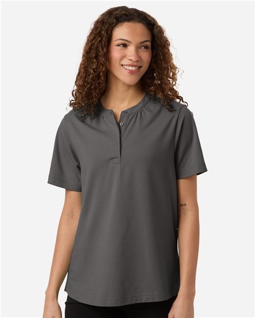 Devon & Jones Women's Seaton Pebble Textured Polo - DG102W - Image 3