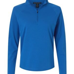 Devon & Jones - Women's Seaton Pebble Textured Quarter-Zip Pullover - DG402W