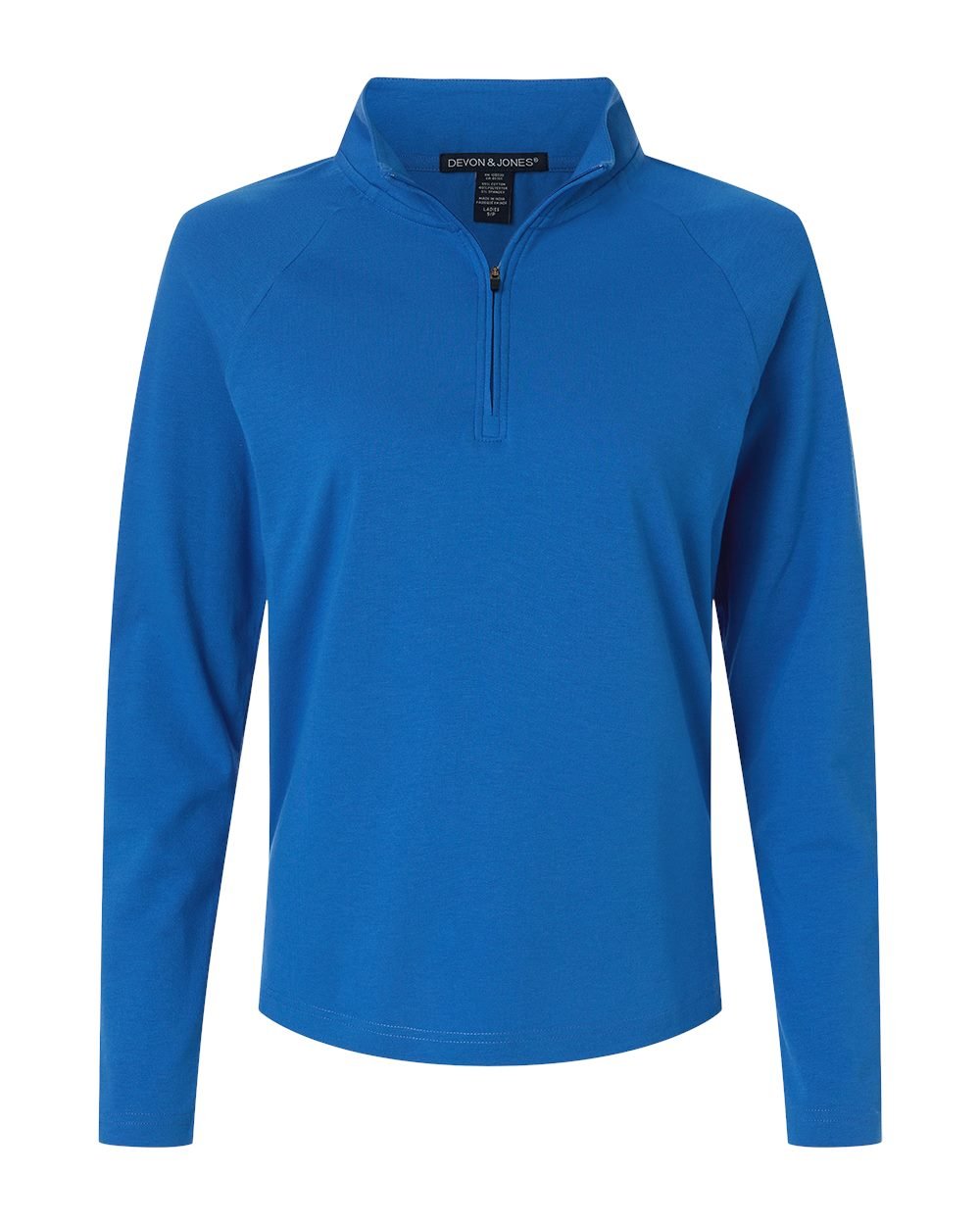 Devon & Jones - Women's Seaton Pebble Textured Quarter-Zip Pullover - DG402W