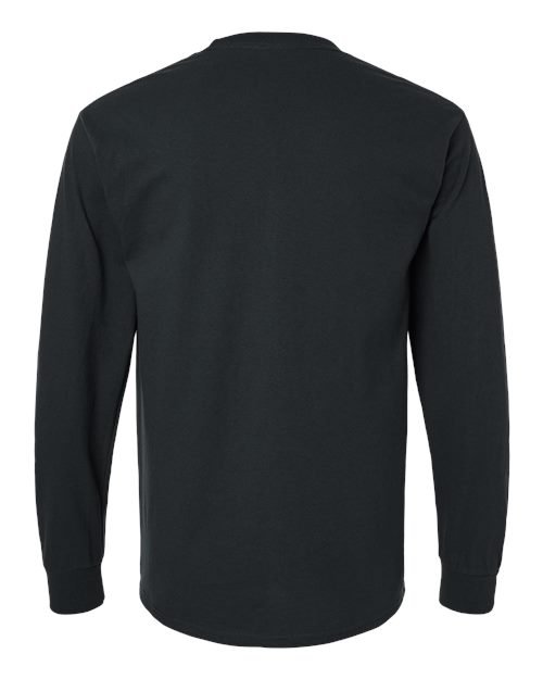 Gildan Unisex Ultra Cotton® Long Sleeve Pocket T-Shirt - 2410 - Image 4