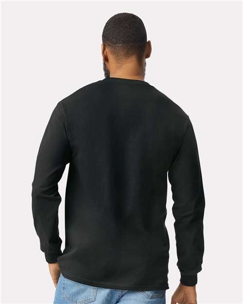 Gildan Unisex Ultra Cotton® Long Sleeve Pocket T-Shirt - 2410 - Image 7
