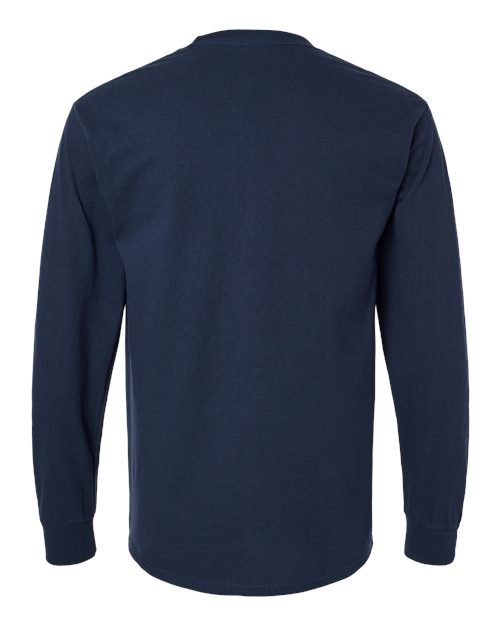 Gildan Unisex Ultra Cotton® Long Sleeve Pocket T-Shirt - 2410 - Image 10