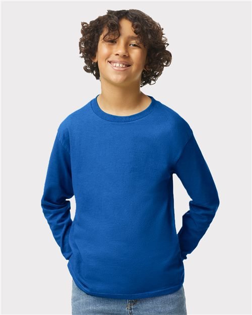 Gildan - Youth Heavy Cotton™ Long Sleeve T-Shirt - 5400B - Image 3