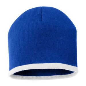 Sportsman 8" Bottom-Striped Beanie - SP09