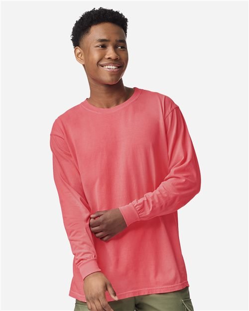 Comfort Colors - Unisex Garment-Dyed Heavyweight Long Sleeve T-Shirt - 6014 - Image 3