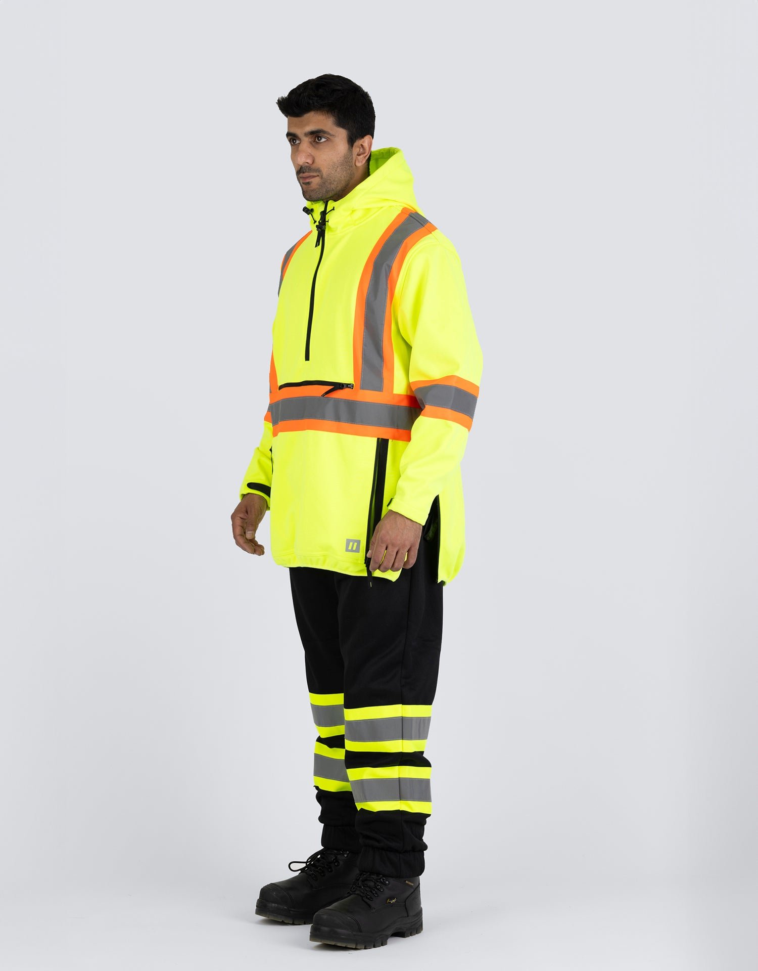 Forcefield Hi Vis Safety Anorak Pullover Softshell - Image 4