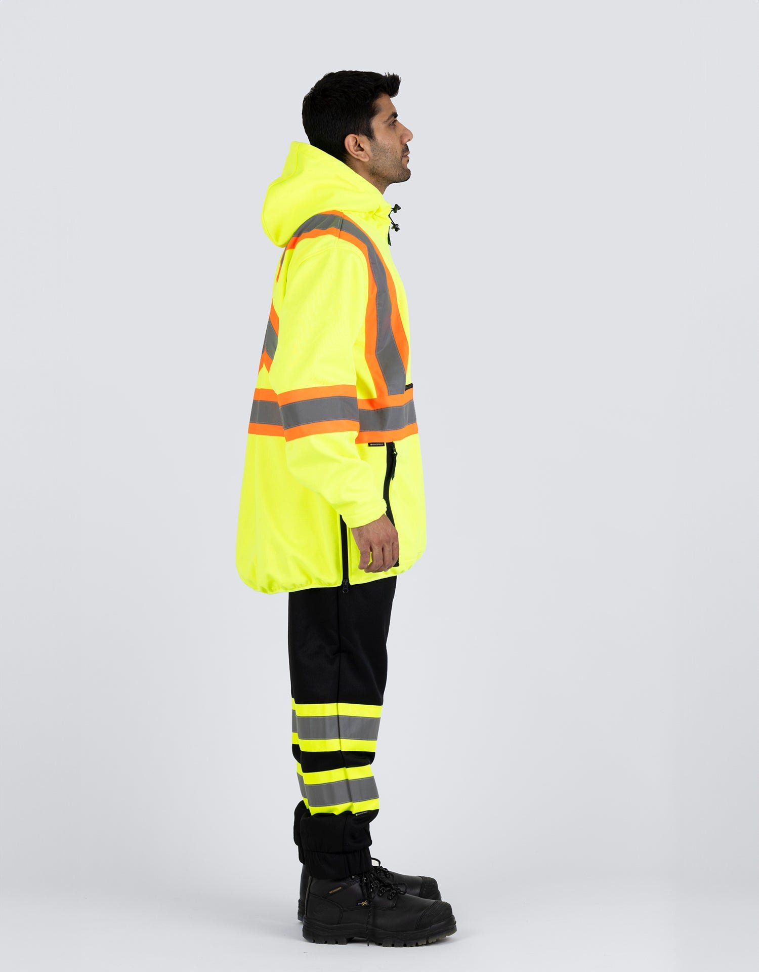 Forcefield Hi Vis Safety Anorak Pullover Softshell - Image 7