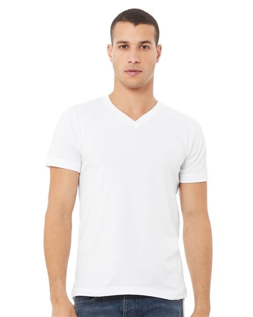 BELLA + CANVAS Unisex Jersey V-Neck Tee - 3005 - Image 3